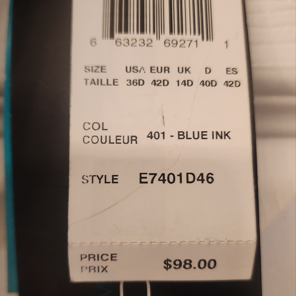 PROFILE by Gottex Tankini Swim Top in Blue size 36D - Picture 8 of 10
